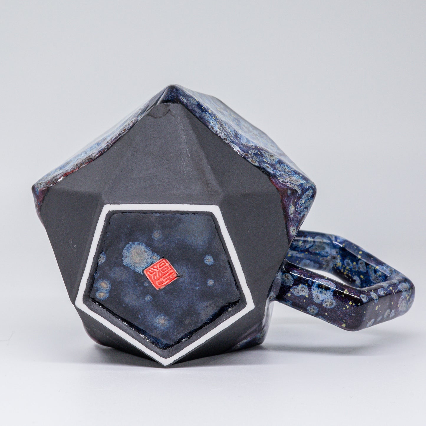 (Made-to-order) Geometric Pottery Mug 380ml (12.8oz)
