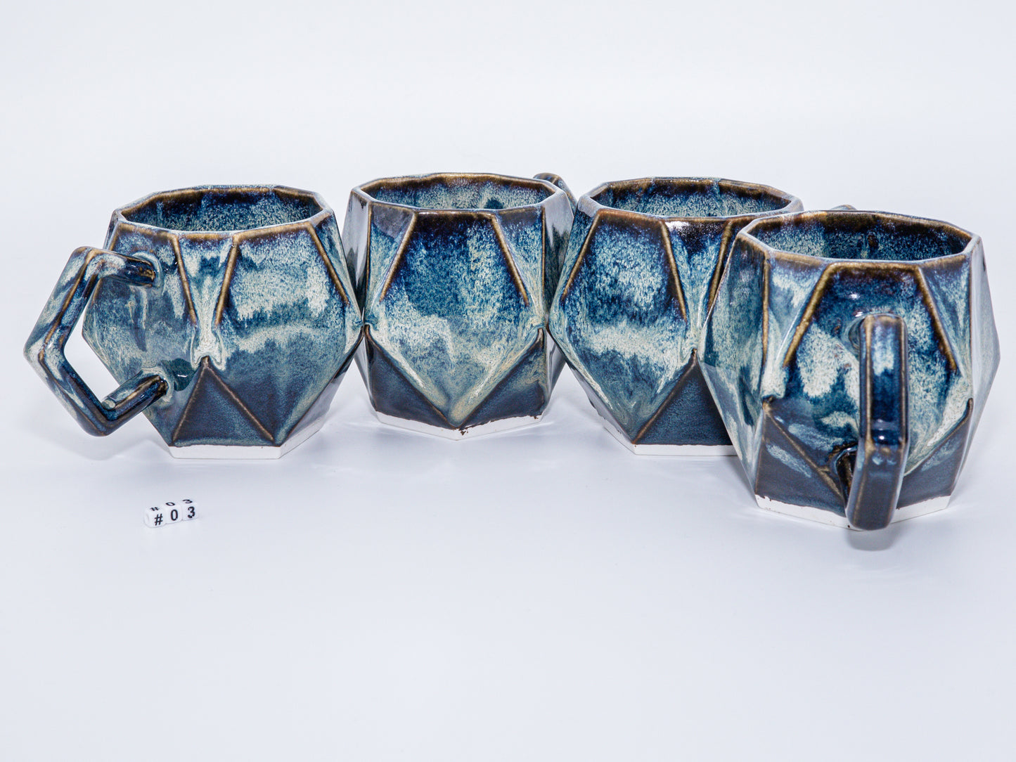 (Made-to-order) Geometric Pottery Mug 380ml (12.8oz)