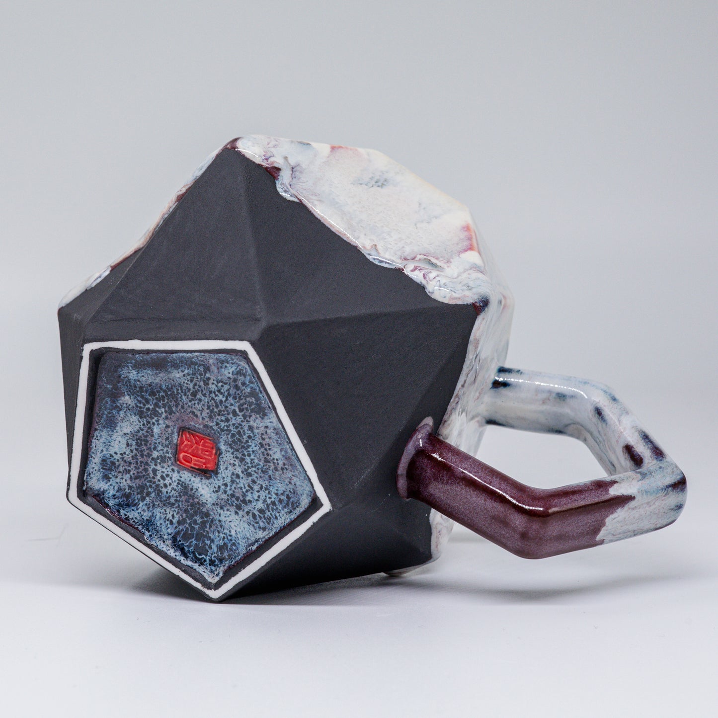 (Made-to-order) Geometric Pottery Mug 380ml (12.8oz)