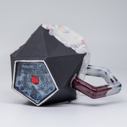 (Made-to-order) Geometric Pottery Mug 380ml (12.8oz)