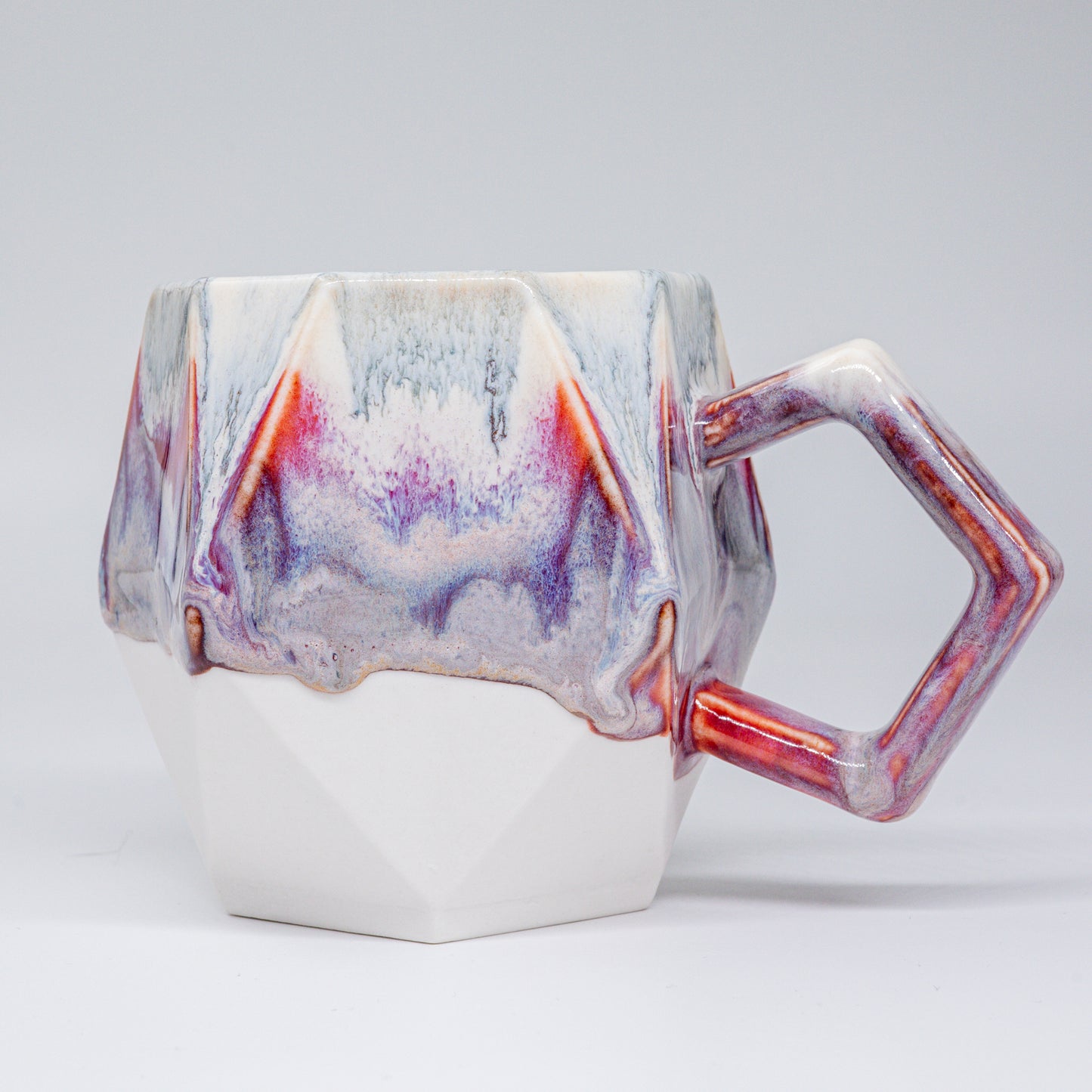 (Made-to-order) Geometric Pottery Mug 380ml (12.8oz)