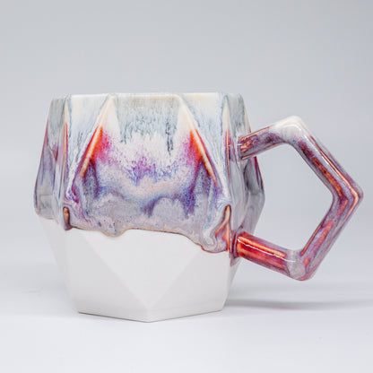 (Made-to-order) Geometric Pottery Mug 380ml (12.8oz)