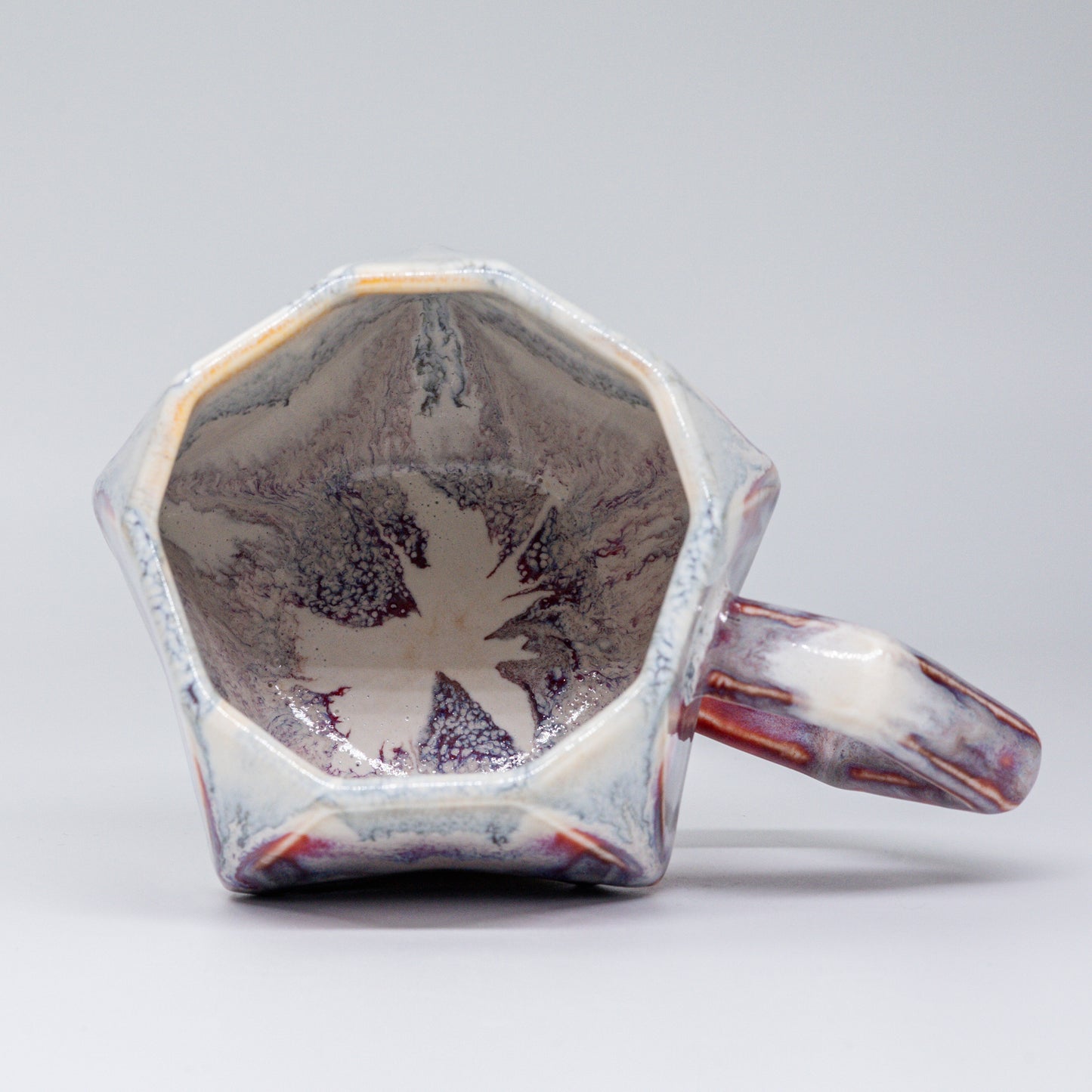 (Made-to-order) Geometric Pottery Mug 380ml (12.8oz)