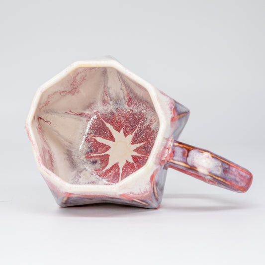 (Made-to-order) Geometric Pottery Mug 380ml (12.8oz)