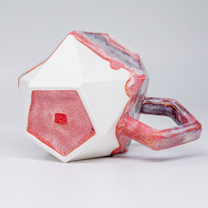 (Made-to-order) Geometric Pottery Mug 380ml (12.8oz)
