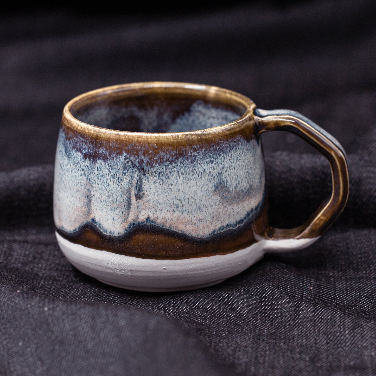 Wavy Blue Mugs